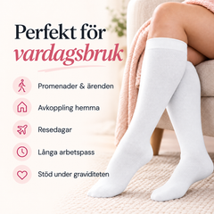 Kompressionsstrumpor i bambu – vid modell